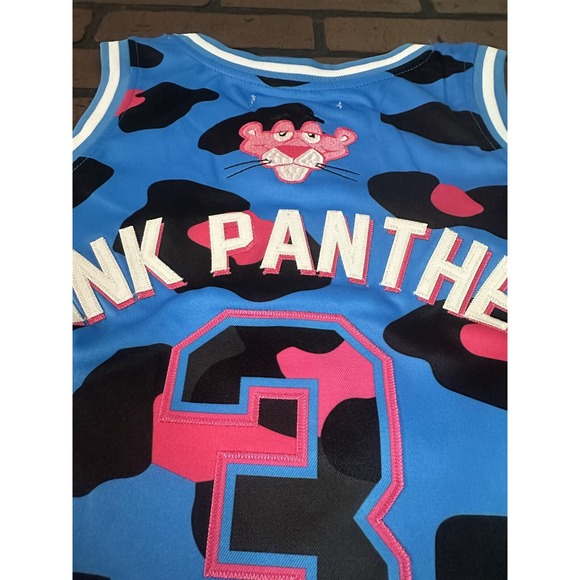 PINK PANTHER / MIAMI Blue Headgear Classics‎ Basketball Jersey ~Never Worn~ M - Picture 3 of 6